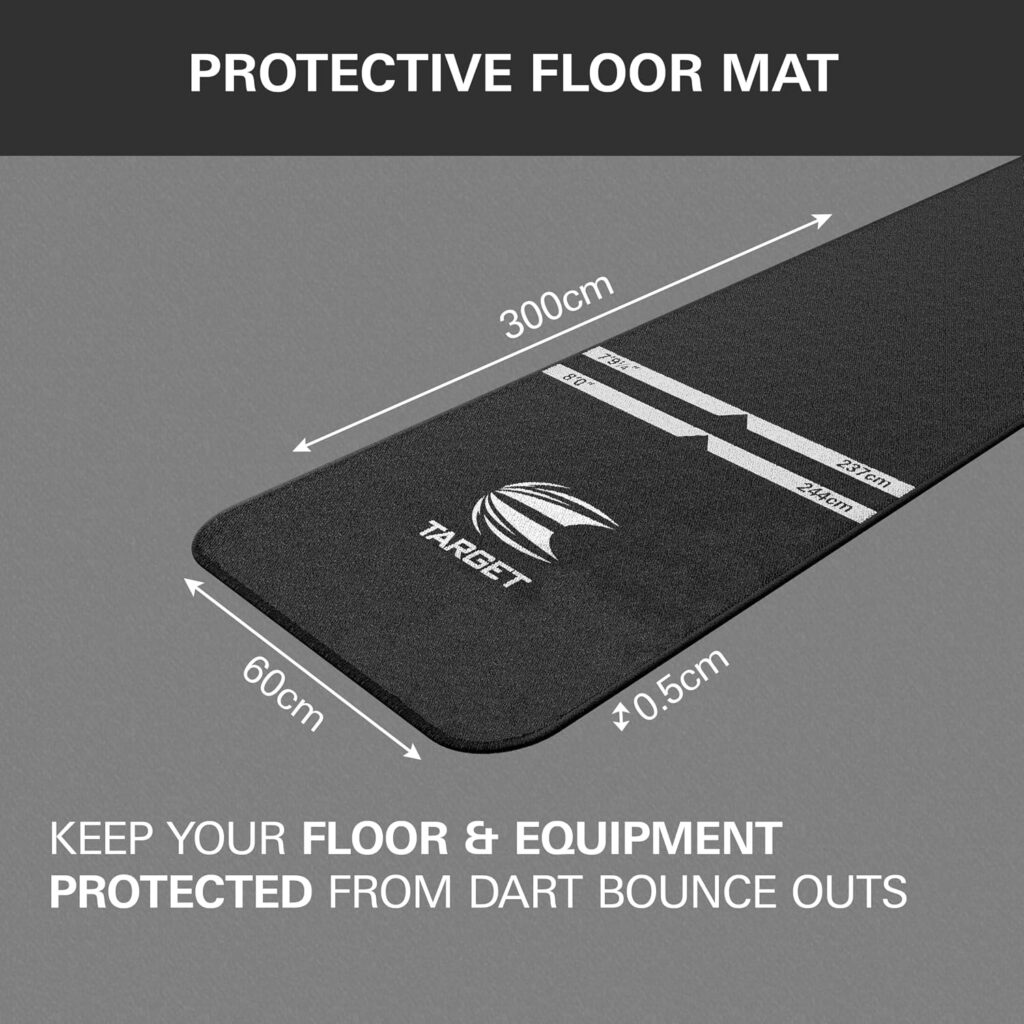 WORLD CHAMPION DART MAT RED TRIM 画像3