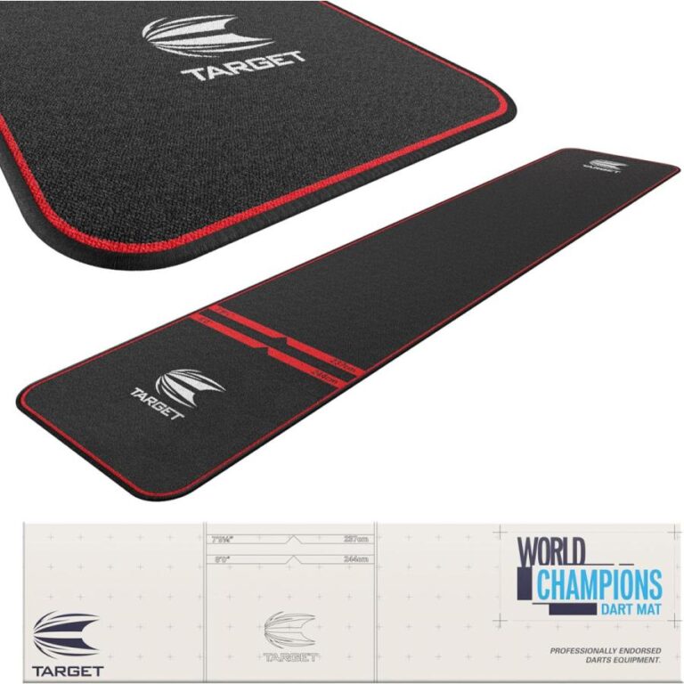 WORLD CHAMPION DART MAT RED TRIM